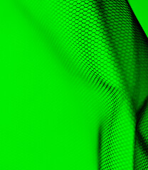 Green fabric material as an abstract background.
