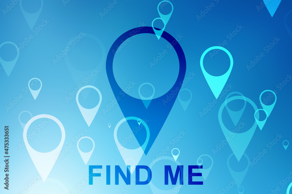 Aufkleber 3d rendering red map pointer