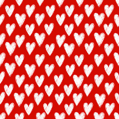 Vector seamless pattern for valentines day with hearts - 475333614
