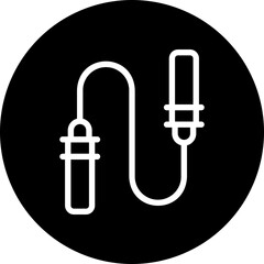 skipping rope glyph icon