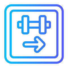 gymnastics gradient icon