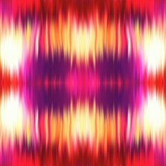 Optical kaleidoscope blur texture background. Seamless washed out symmetry ombre effect. 80s style retro geometric mirror pattern. High resolution beach wear fashion textile