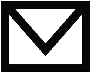 black letter icon sign	