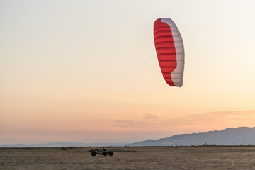 Kite Buggy in Delta del Ebro Tarragona Spain