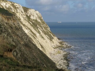Fototapeta na wymiar Cliffs at Yaverland Beach Isle of Wight Hampshire England
