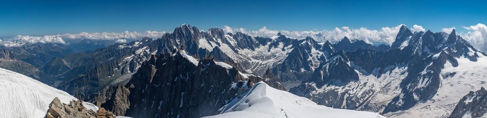 Panorama from Aiguille du Midi