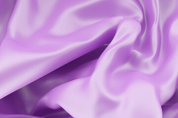 The curled fabric is violet-blue in color with large smooth folds.