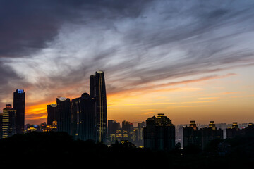 Modern metropolis skyline, Chongqing, China,