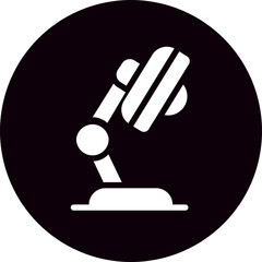 desk lamp glyph icon