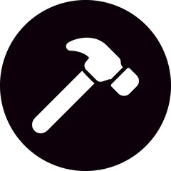 hammer glyph icon