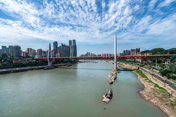 Fototapeta na wymiar Modern metropolis skyline, Chongqing, China,