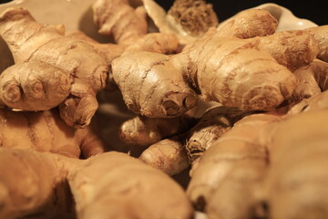 Ginger Roots on a dark background.