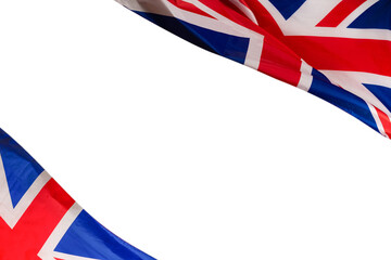 Great britain flag as a background.