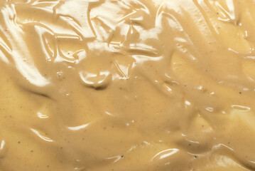 Mushroom sauce as a background.