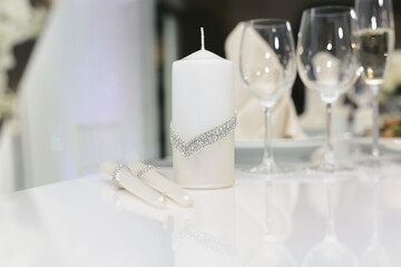 Wedding candles for the family hearth