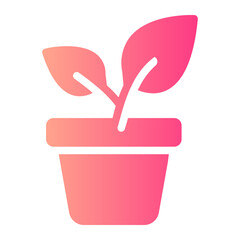 Potted Plant gradient icon