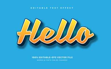 hello text effect