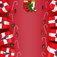 3D Christmas Wreath Frame