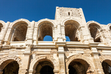 Frankreich, Provence, Bouches-du-Rhone, Arles, Römisches Amphitheater