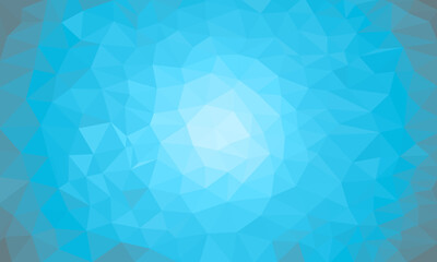 Fond abstrait dégradé radial bleu en forme géométrique