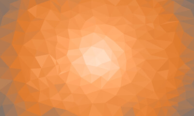 Fond abstrait dégradé radial orange en forme géométrique