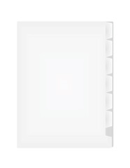 White cardboard folder. vector illustration