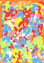 Colorful free pattern work. Abstract and background.