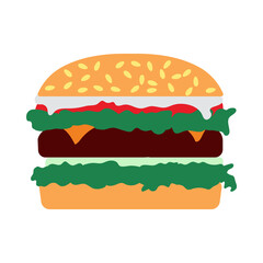 Icon Of Hamburger