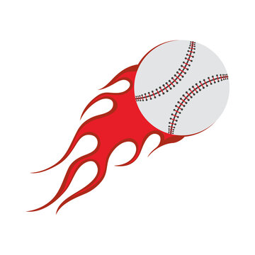 Baseball Fire Ball Icon