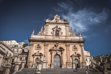 Cathedral of San Pietro in Modica, Ragusa, Sicily, Italy, Europe, World Heritage Site