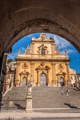 Cathedral of San Pietro in Modica, Ragusa, Sicily, Italy, Europe, World Heritage Site