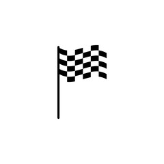 Race flag icon, simple design illustration vector template