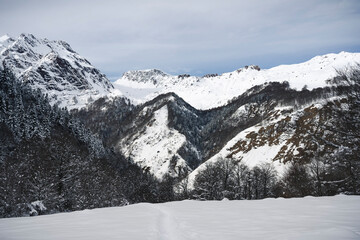 Obraz premium Pirineo Frances Invernal 