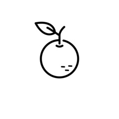 Fruits Icon vector Outlined