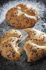 Buns with seeds