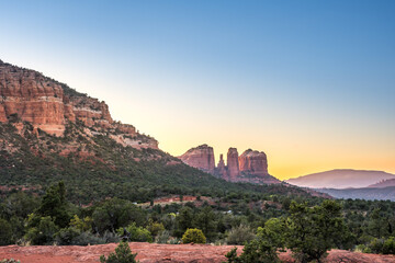 Fototapeta na wymiar Red-Rock Buttes landscape in Sedona, Arizona