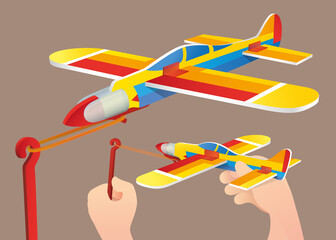 Nostalgic toy: Foam plane