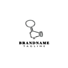 magnifying glass logo icon design template vector illustration