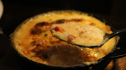 Pastel de centolla y pastel de camarones
