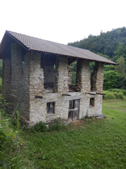 Abandoned house ruined