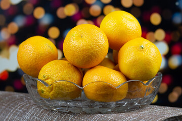tangerines orange holiday new year mood fairy tale