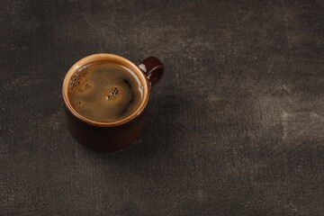 Obraz na płótnie Canvas Cup of coffee on the table. .