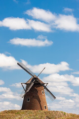 Fototapeta na wymiar Bagimajor Windmill, Bagimajor, Kengyel, Hungary