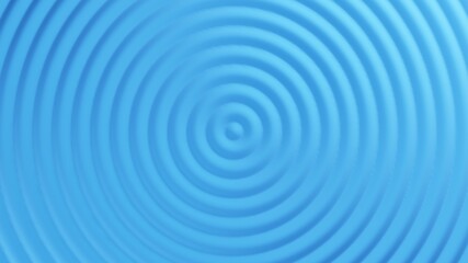 wave blue background template can be used to represent sound waves propagation, zen or hypnotic concept. 3d illustration