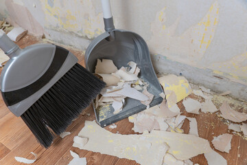 Cleaning service and cleaning of premises.Place the floor with a broom after repair.Collect...