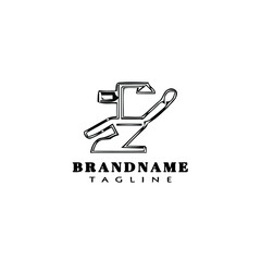 chair clinic logo cartoon design icon vector illustration