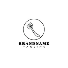 toothbrush logo cartoon icon design template vector illustration