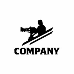 Vintage Video Camera Logo design for movie / cinema production
