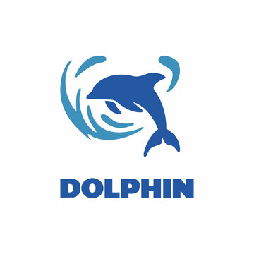 Business Logo Design Dolpin Illustration