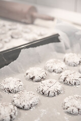 crinkle cookies | homemade cookies | sugar coated cookies | baking christmas cookies